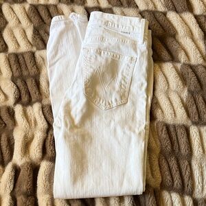 MOTHER Women's Skinny Jeans in White
